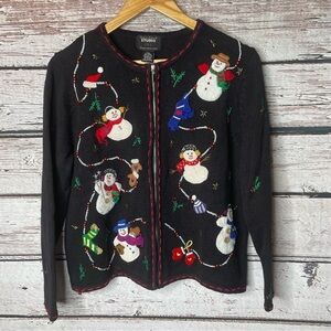 ☃️Vintage Designers Originals Studio JOY Holiday Christmas Sweater Petite Medium
